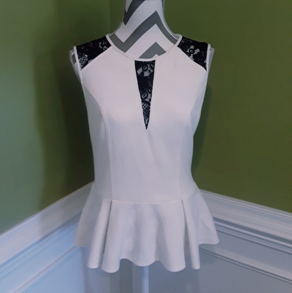 Allen B. By Allen Schwartz Tops - 🍋 Peplum Sleeveless Top